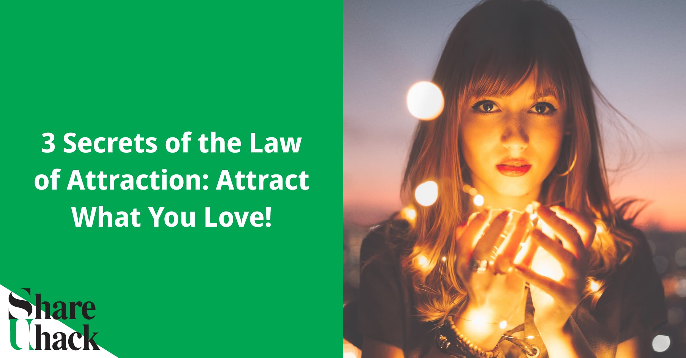 Our thoughts emit a frequency that attracts similar frequencies. Just like a magnet, we attract what we think about into our lives. This is the Law of Attraction.