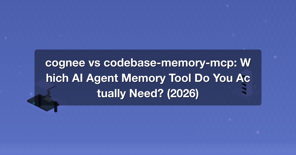 Code Base Memory Mcp Shareuhack | cognee vs codebase-memory-mcp: Which AI Agent Memory Tool ...