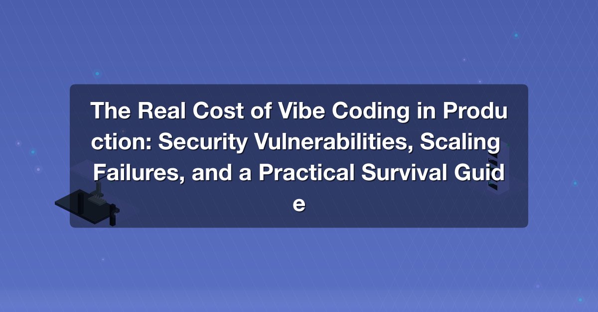 Shareuhack | The Real Cost of Vibe Coding in Production: Security ...